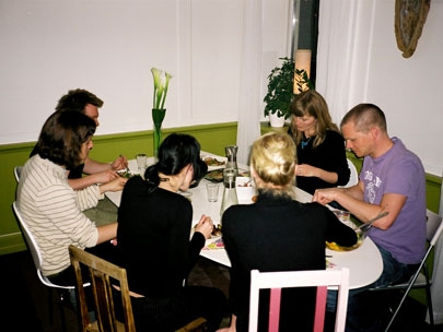 about friends and food.