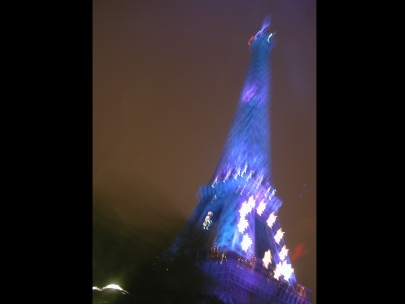 eiffel in blue