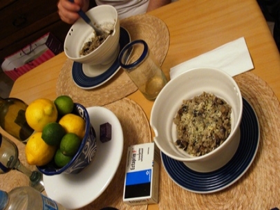 I�m sick but I feel better because my alter prepared an amazing risotto