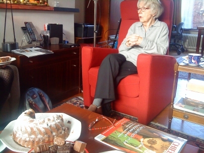 oma baked a wonderful cake...