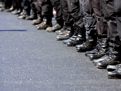 while being carefully watched