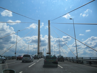 sunny morning at queen elizabeth bridge