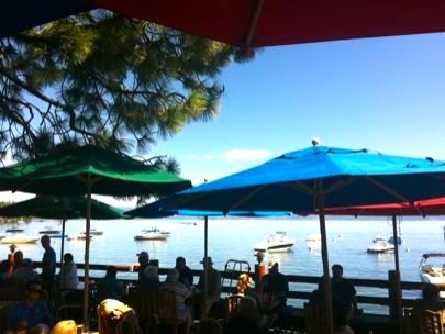 Breakfast in the sun before headign off back to San Francisco