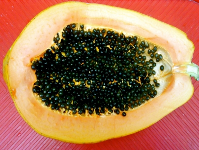 Papaya for breakfast!! yummy...