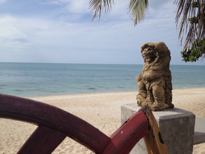 The view from our breakfast table