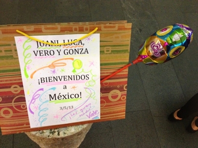 At the airport. I can't wait to see them!